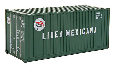 Walthers SceneMaster 8008 HO Scale 20' Corrugated Container Linea Mexicana