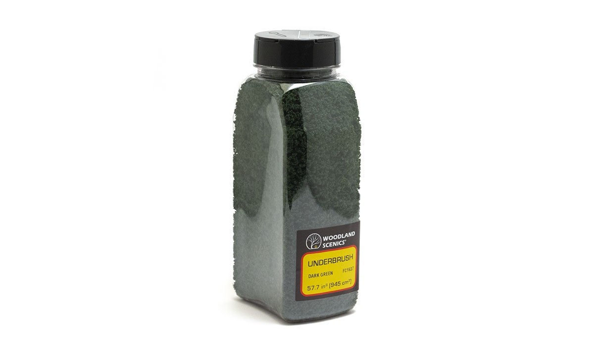Woodland Scenics FC1637 Underbrush Dark Green Shaker