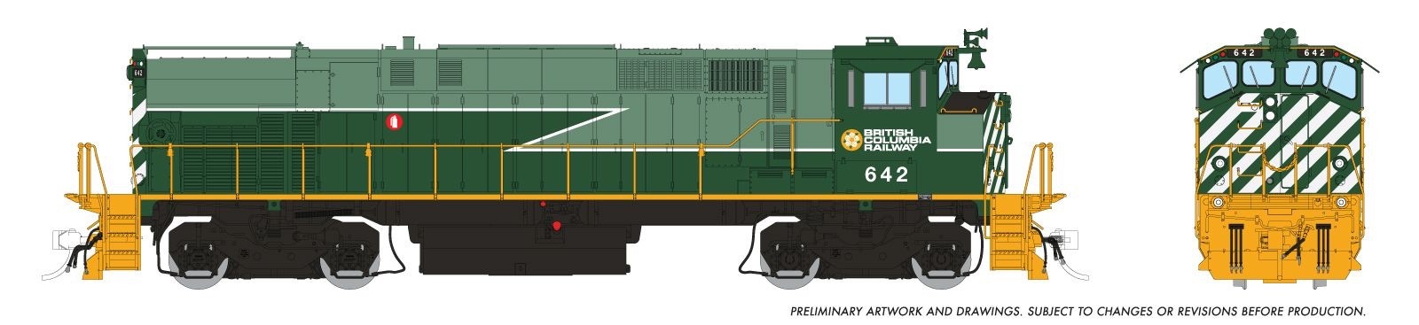 Rapido 033529 HO M420 + M420B British Columbia Railway #645 & #687 DCC/Sound-New