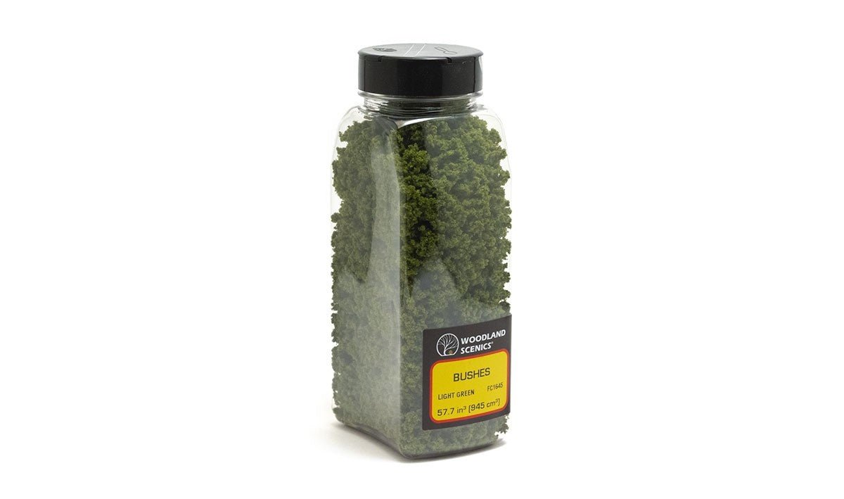 Woodland Scenics FC1645 Bushes Light Green Shaker - Oakville Model Trains Depot