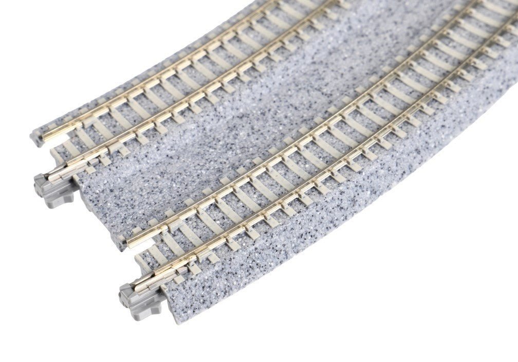 KATO 20 - 183 N Scale Unitrack R315mm/R282mm Concrete Tie Double Curve 45° - 2 - Pack - Oakville Model Trains Depot
