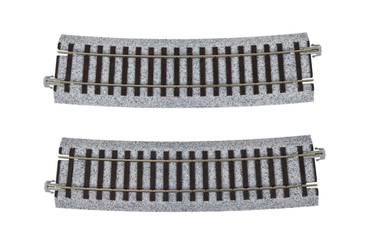 KATO 2 - 290 HO Scale Unitrack R867mm (R34 - 1/8") 10° Curved Track - 2 - Pack - Oakville Model Trains Depot