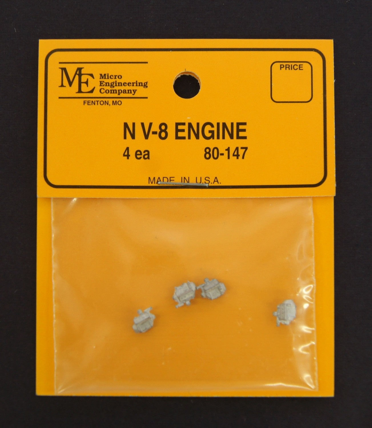 Micro Engineering 80-147 N Scale V-8 Engines - 4pcs