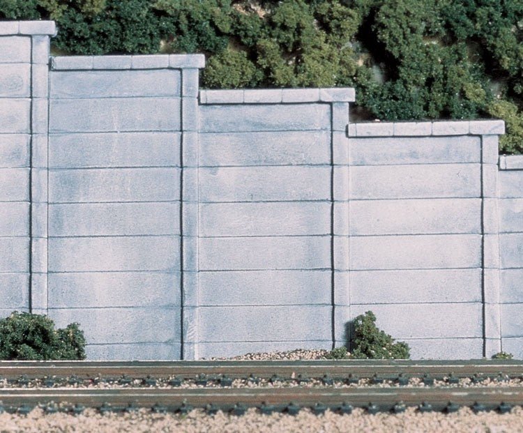 Woodland Scenics C1258 HO Scale Concrete Retaining Wall - Oakville Model Trains Depot