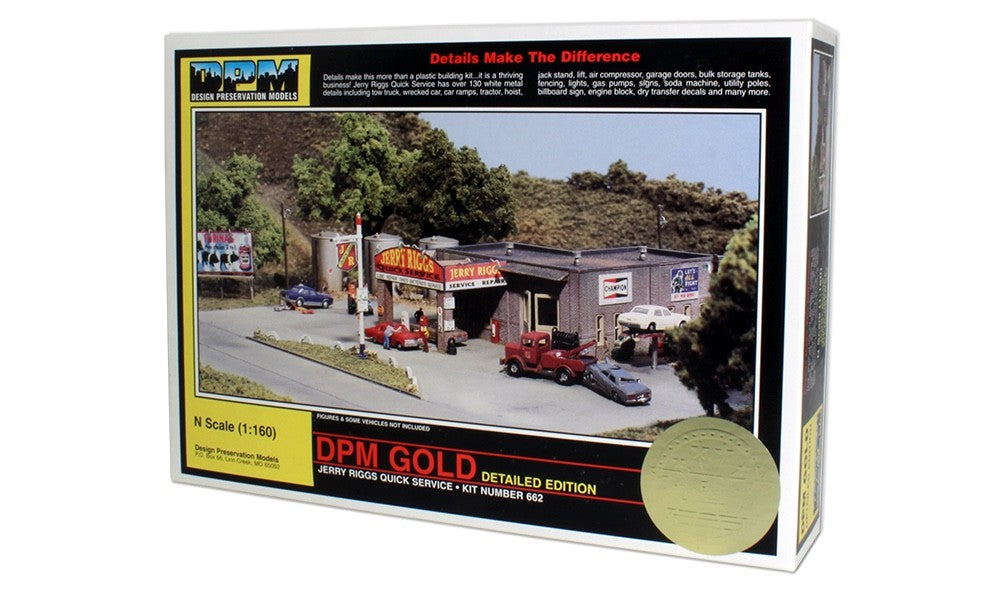Woodland Scenics DPM 66200 N Scale Jerry Riggs Quick Service Building Kit