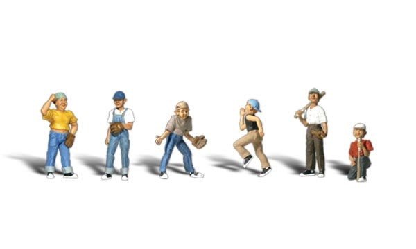 Woodland Scenics A2146 N Scale Baseball Players II - Oakville Model Trains Depot
