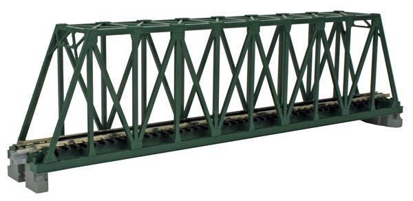 KATO 20 - 431 N Scale Unitrack 248mm (9 - 3/4") Single - Track Truss Bridge - Green - Oakville Model Trains Depot