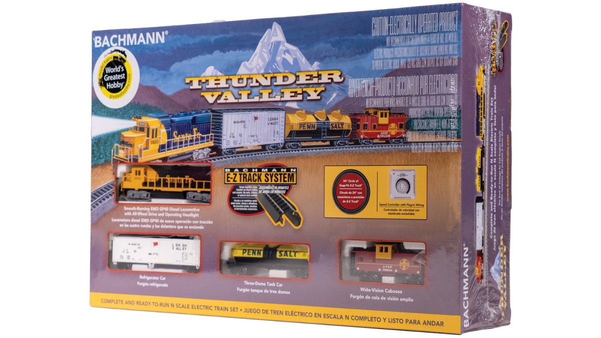 Bachmann 24013 N Scale Thunder Valley Trainset ATSF - Oakville Model Trains Depot