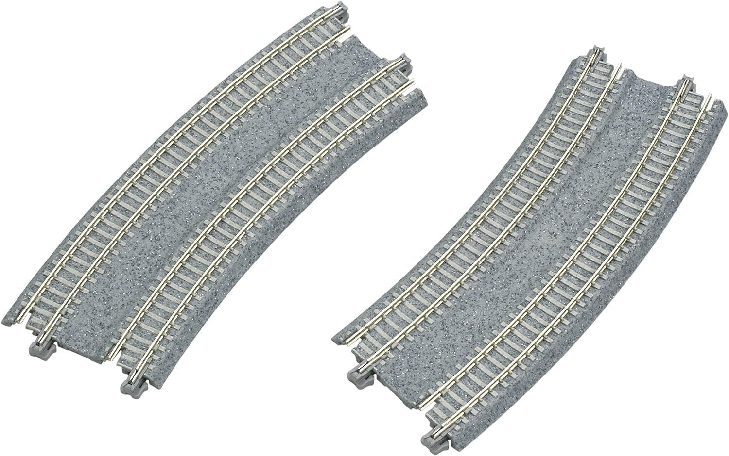 Kato 20-182 N Scale Unitrack 414mm/381mm Radius 22.5º CT Double Curve Track