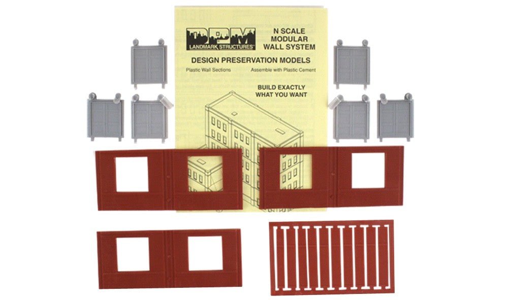 DPM 60105 N Scale MBS Dock Level Freight Door Wall Section - Oakville Model Trains Depot