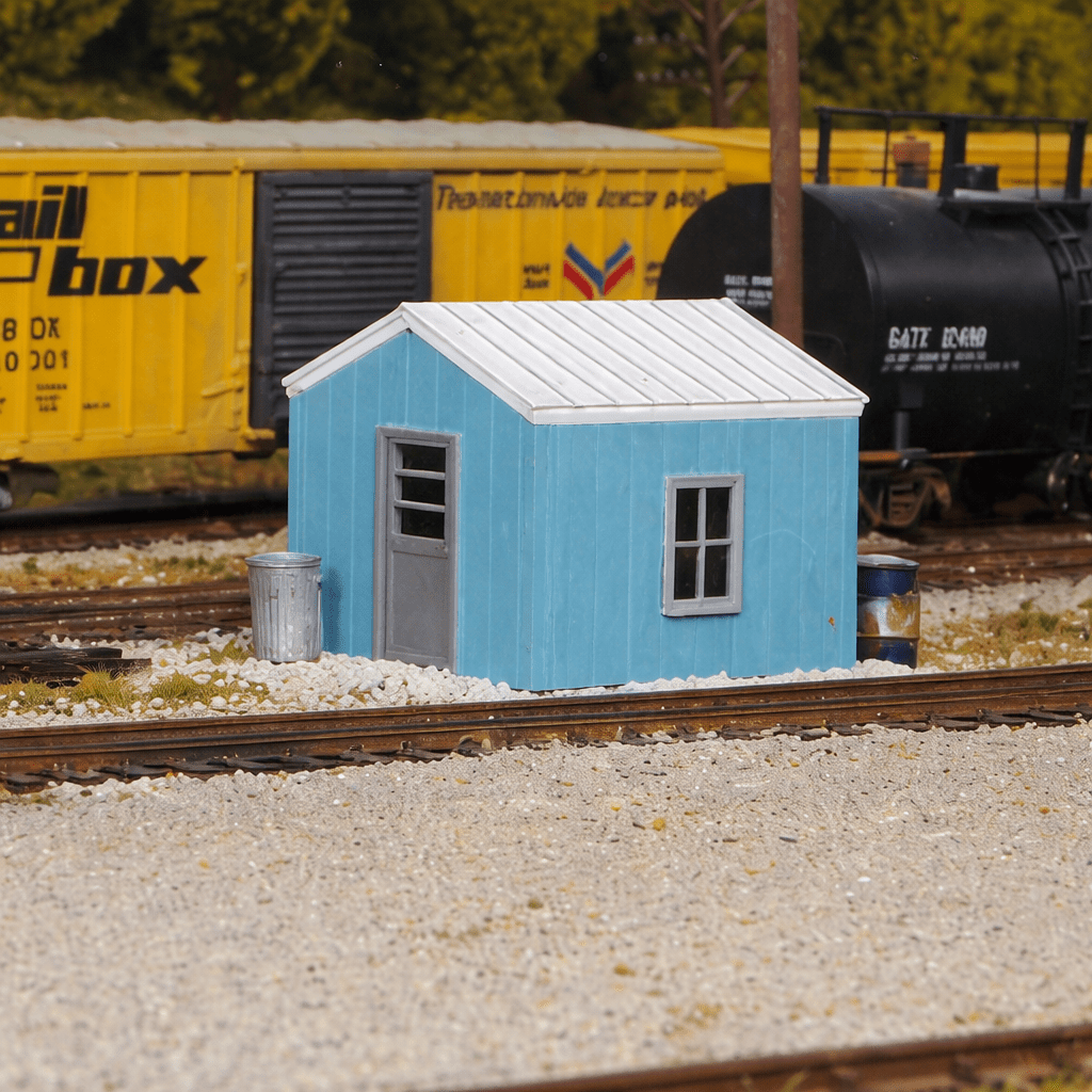 Pikestuff 0005 HO Scale Yard Utility Building Kit (Small Trackside Structure) - Oakville Model Trains Depot