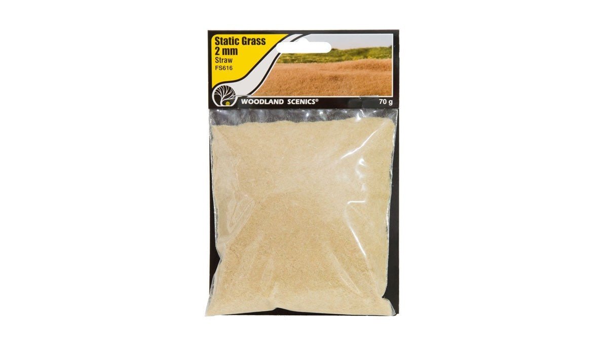 Woodland Scenics FS616 Static Grass Straw 2mm - Oakville Model Trains Depot