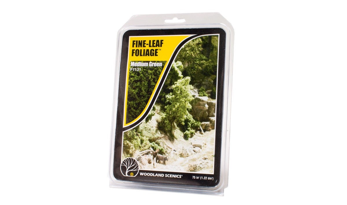 Woodland Scenics 1131 Fine-Leaf Foliage™ Medium Green - New