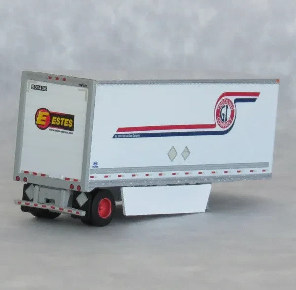 N Scale Trainworx 42894-05 GI Trucking 28' Pup Van Trailer with Converter Dolly