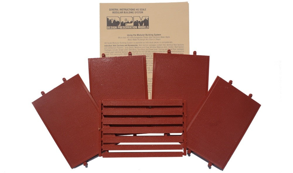 Woodland Scenics DPM 30111 HO Scale Two-Story Blank Wall Kit