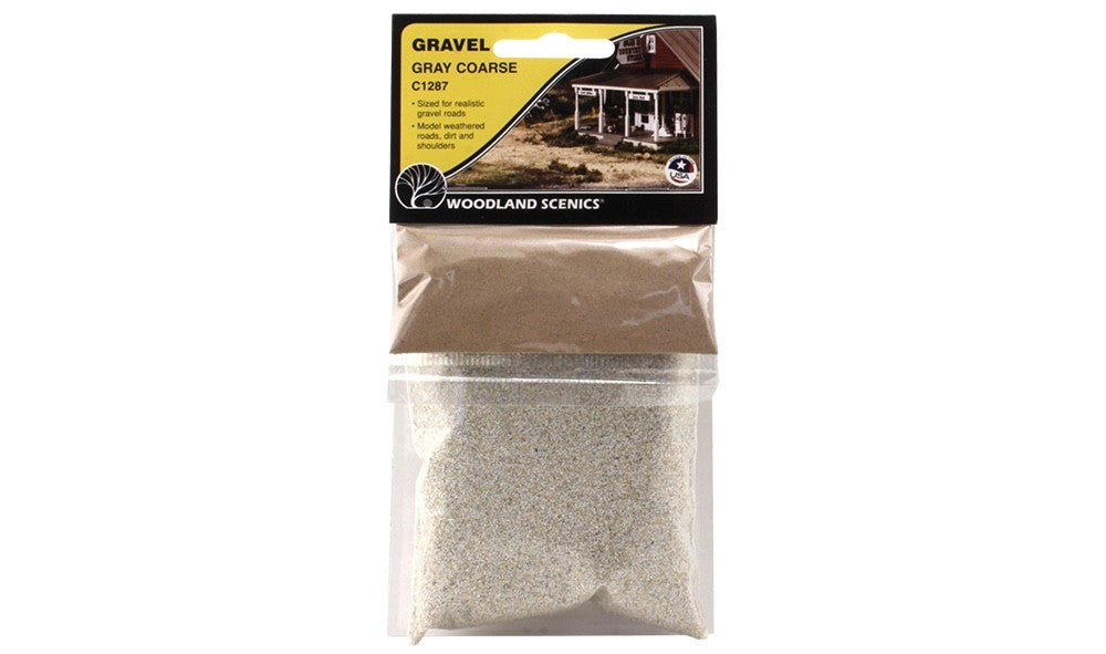 Woodland Scenics C1287 Gravel Gray Coarse
