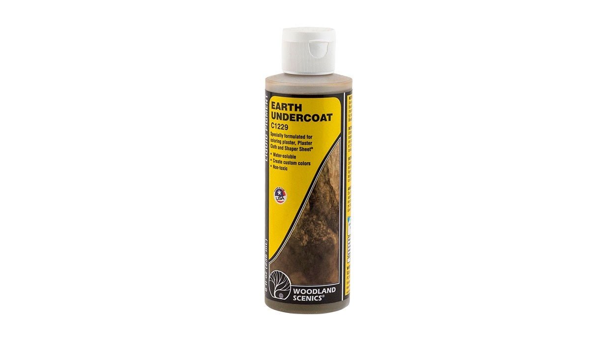 Woodland Scenics 1229 Earth Colors™ Earth Undercoat Liquid Pigment 8 fl oz/236ml - Oakville Model Trains Depot