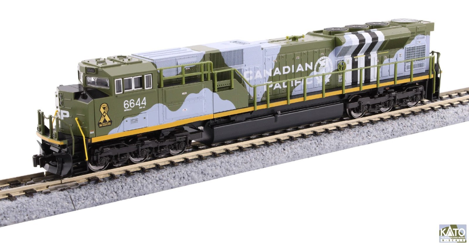 KATO 176-8540-DC N SCALE SD70ACU CP Military Heritage #6644 D-DAY 176-8540 DC