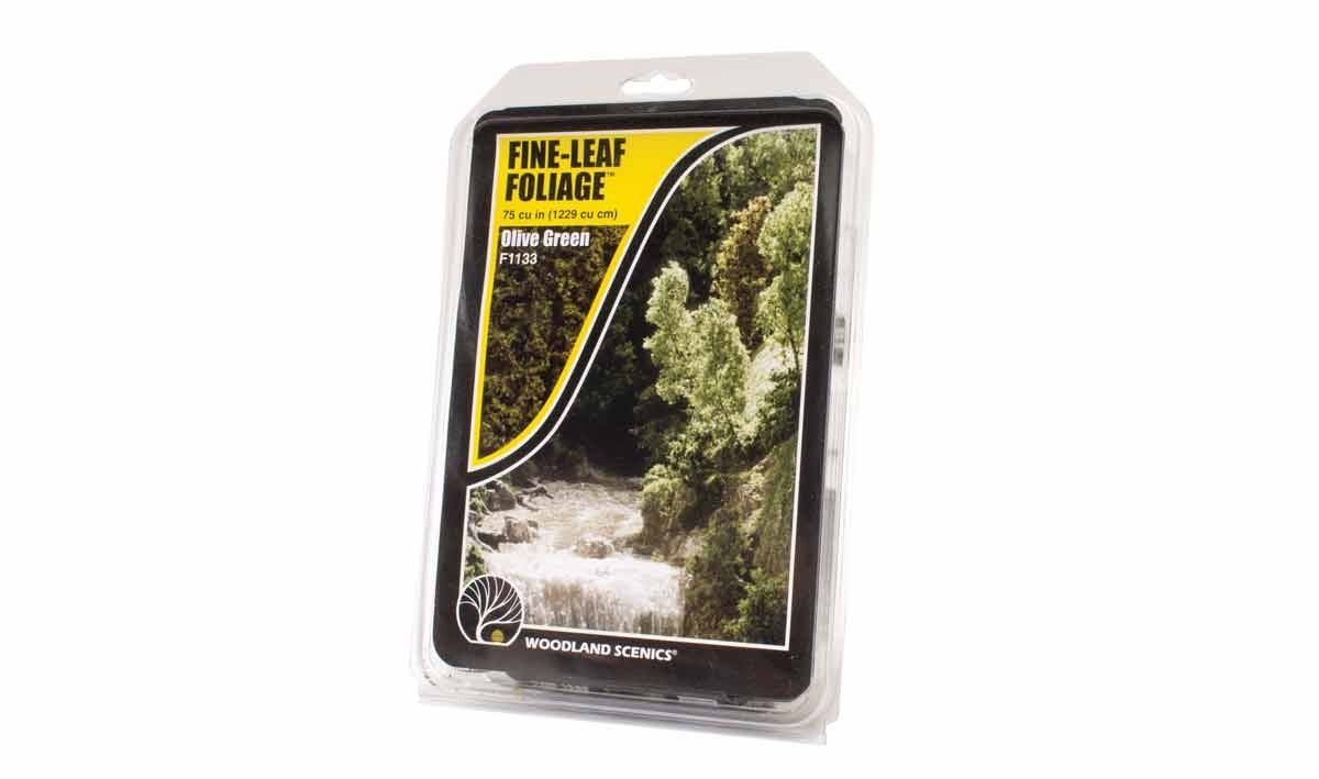 Woodland Scenics 1133 Fine-Leaf Foliage™ Olive Green - New