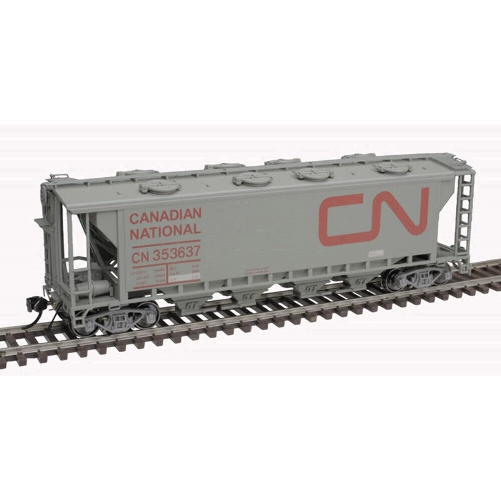 Atlas 20007164 HO Scale Slab Side Covered Hopper Canadian National CN #353641