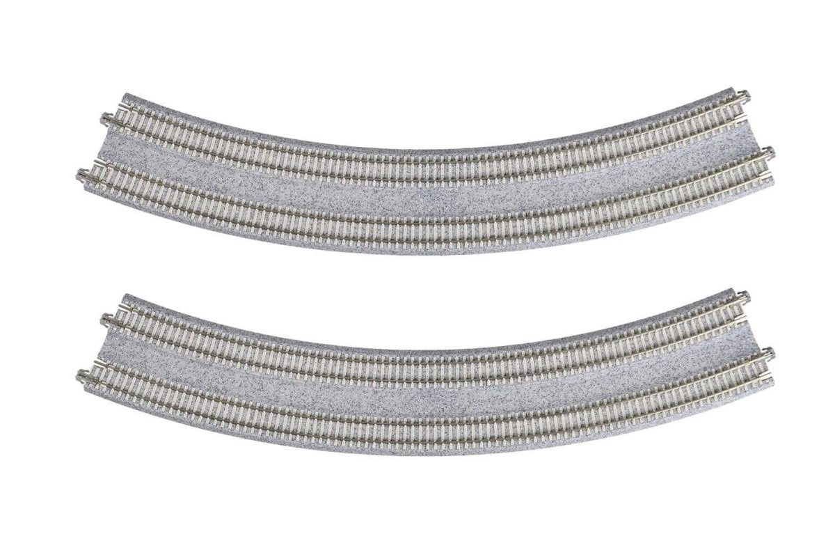 KATO 20 - 185 N Scale Unitrack R480mm/R447mm Wood - Tie Double Curve 45° - 2 - Pack - Oakville Model Trains Depot
