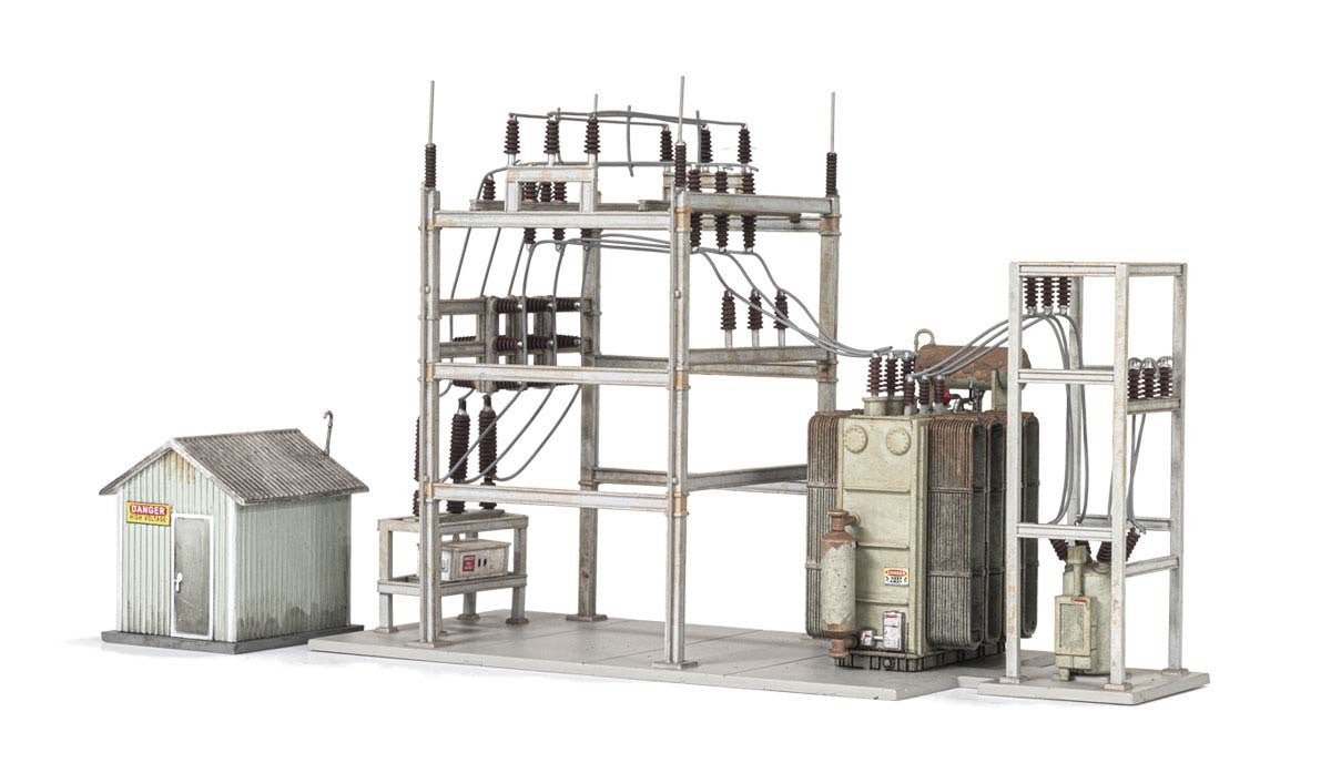 Woodland Scenics US2268 HO Scale Utility System Substation - Oakville Model Trains Depot