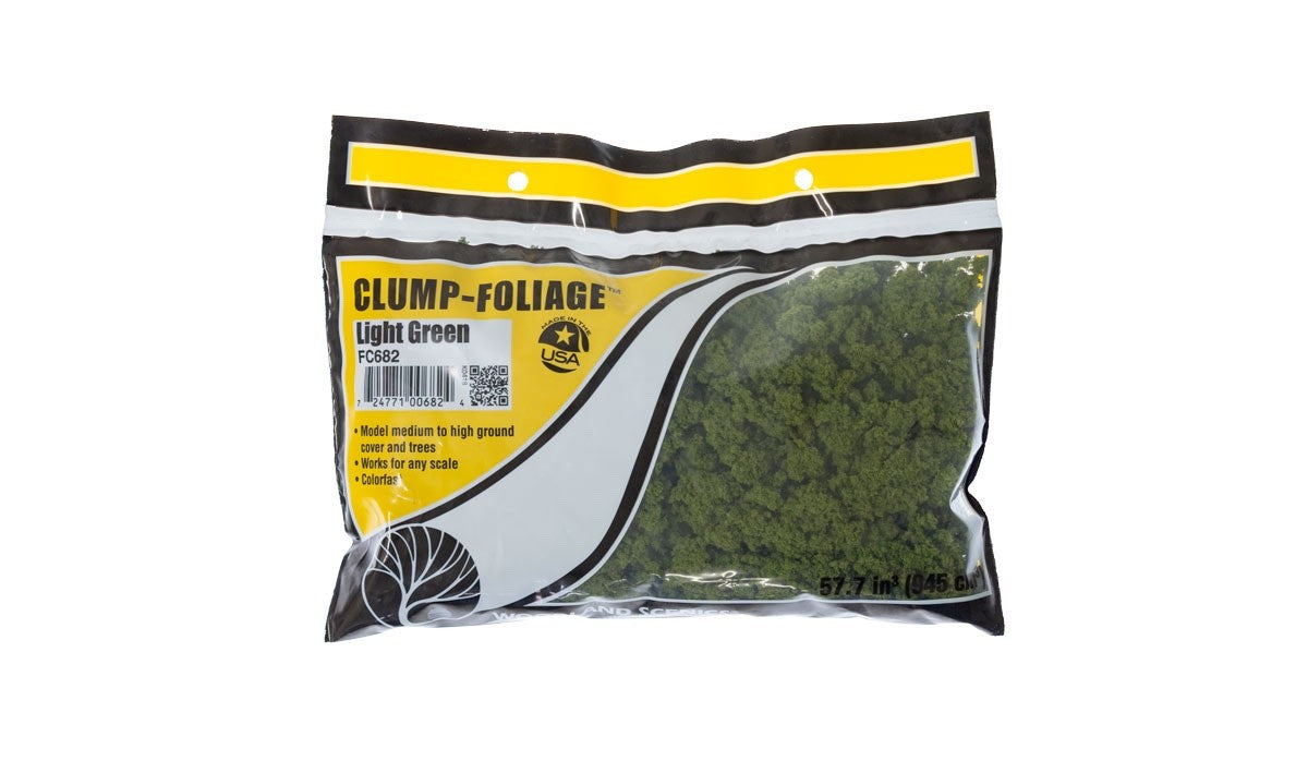 Woodland Scenics FC682 Clump-Foliage™ Light Green Small Bag