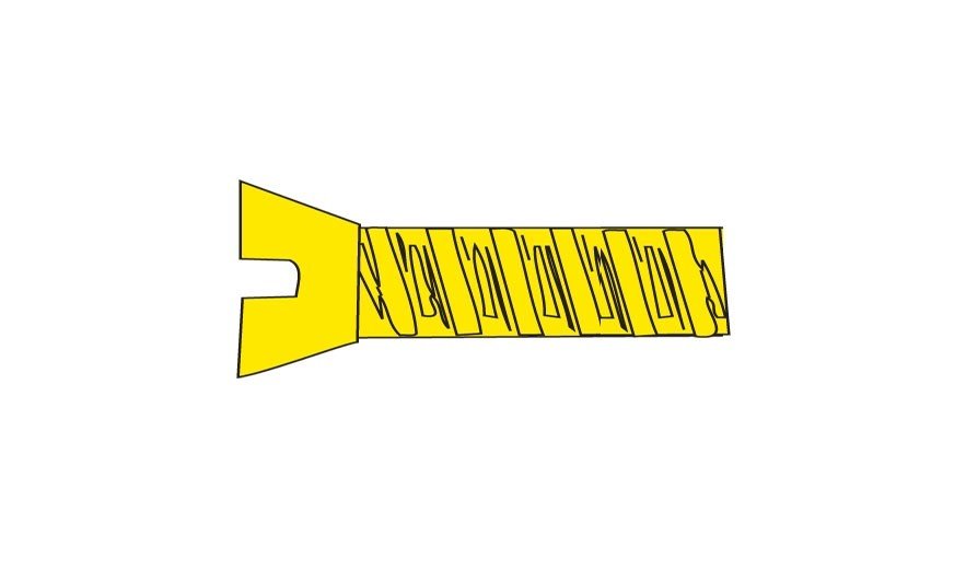 Woodland Scenics H846 Flat Head Screws 0 - 80 1/4 - 5pcs - Oakville Model Trains Depot