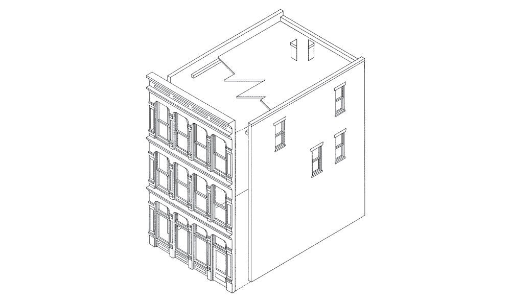 Woodland Scenic DPM 11800 HO Scale 1st National Bank Building Kit
