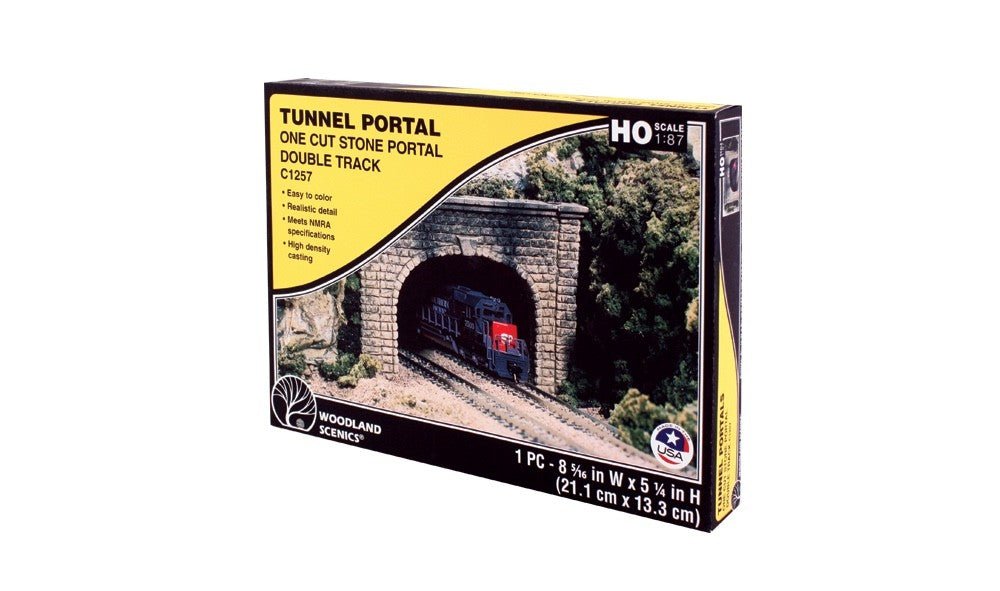 Woodland Scenics C1257 HO Scale Cut Stone Double Portal - Oakville Model Trains Depot