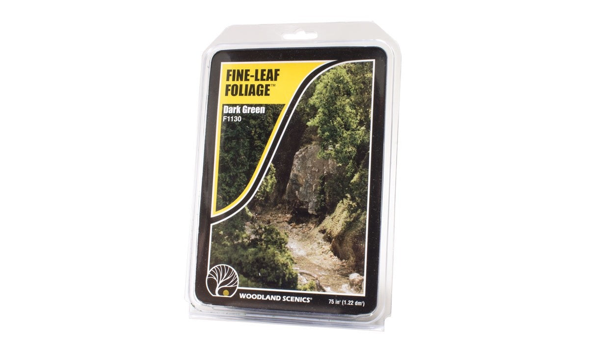 Woodland Scenics 1130 Fine-Leaf Foliage™ Dark Green - New