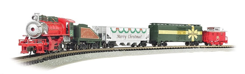 Bachmann 24027 N Scale Merry Christmas Express Train Set - New