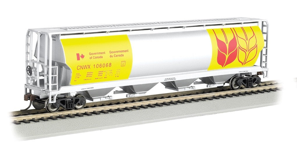 Bachmann 19136 HO Scale Government of Canada Cylindrical 4-Bay Grain Hopper