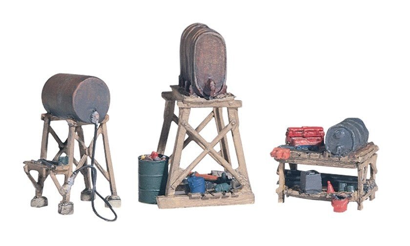 Woodland Scenics D212 HO Scale 3 Fuel Stands Kit - Oakville Model Trains Depot