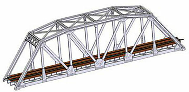 Atlas 2071 N Scale Through Truss Bridge Kit w/Code 55 Nickel-Silver Rail- Silver