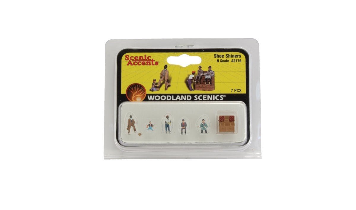 Woodland Scenics A2176 N Scale Shoe Shiners - Oakville Model Trains Depot