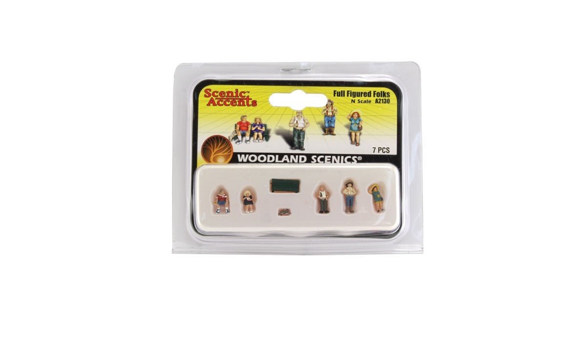 Woodland Scenics A2130 N Scale Full Figured Folks - Oakville Model Trains Depot