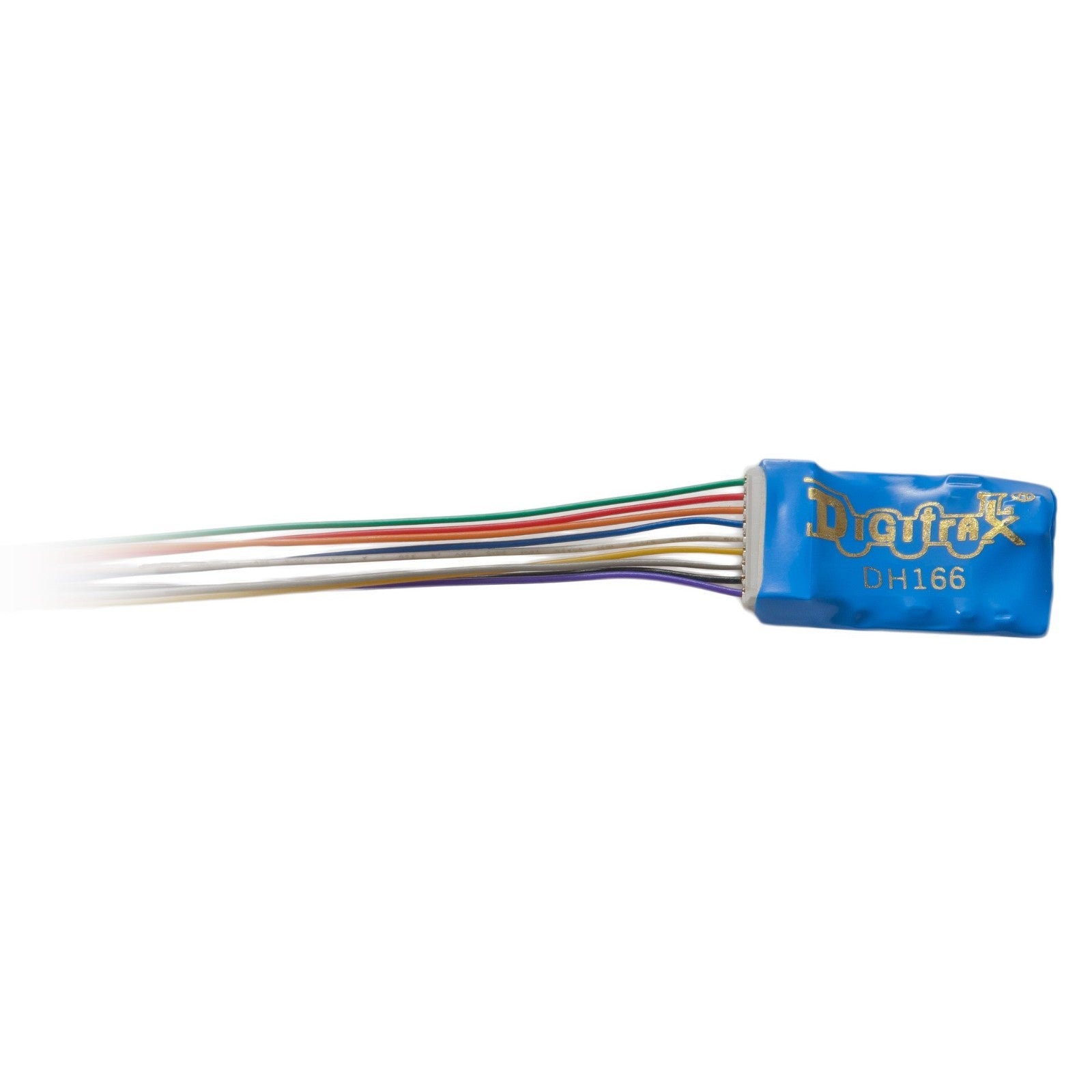 Digitrax DH166D 1.5 Amp Premium HO Scale Wired Mobile Decoder 6 Functions 9 Pin