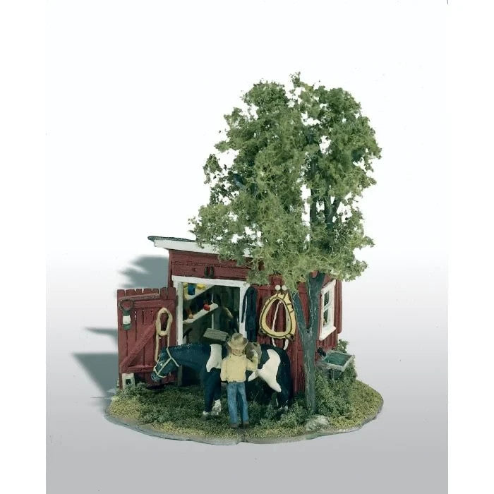 Woodland Scenics HO Scale 106 Mini-Scene(TM) The Tack Shed Metal Kit - New