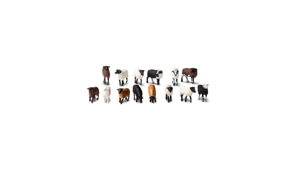 Woodland Scenics A1964 HO Scale Flock of Sheep - Oakville Model Trains Depot