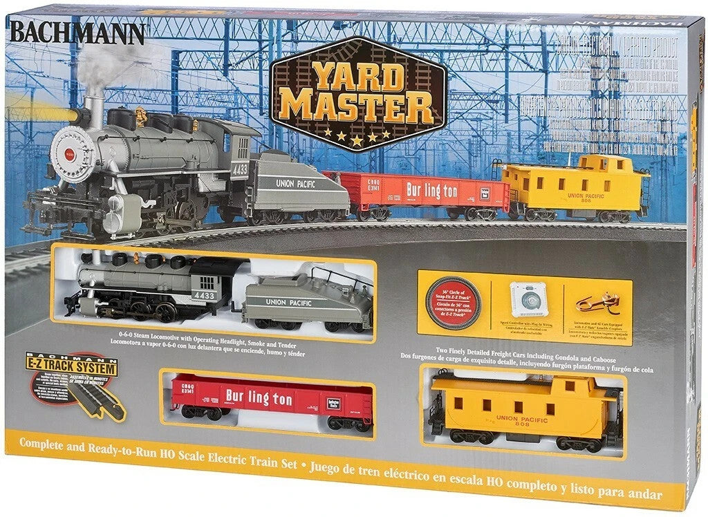 Bachmann 761 HO Scale Yard Master Train Starter Set With Smoke - New