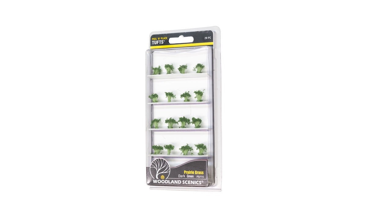 Woodland Scenics FS778 Dark Green Prairie Grass - 20pcs
