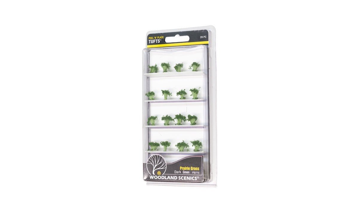 Woodland Scenics FS778 Dark Green Prairie Grass - 20pcs - Oakville Model Trains Depot