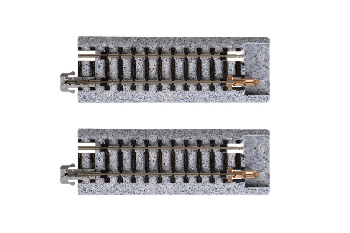 Kato 20-045 N Scale Unitrack 62mm 2-7/16" Straight Conversion Track - 2pcs