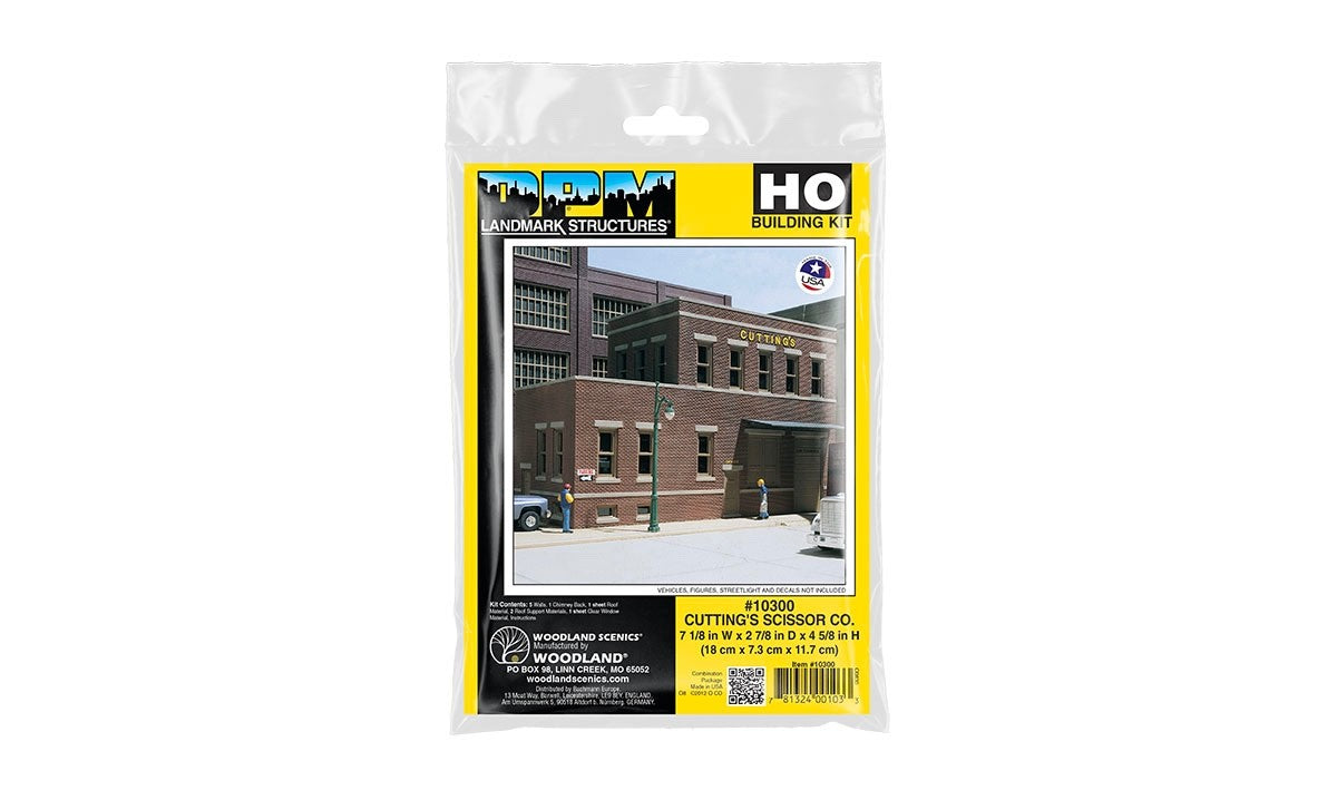 Woodland Scenics DPM 10300 HO Scale Cutting's Scissor Co. Building Kit