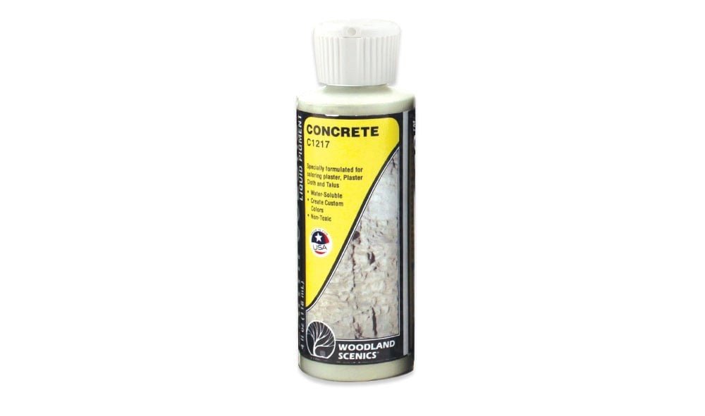 Woodland Scenics 1217 Earth Colors™ Concrete Liquid Pigment 4 fl oz / 118 mL - Oakville Model Trains Depot