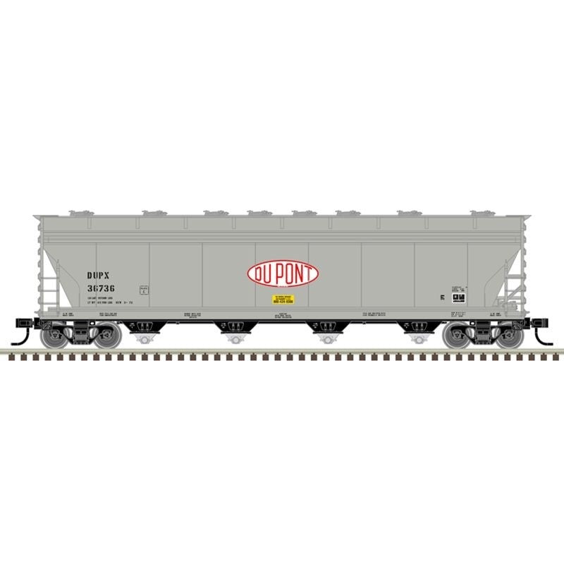 Atlas 20007374 Master Plus HO Scale ACF 5250 Covered Hopper DuPont #36730
