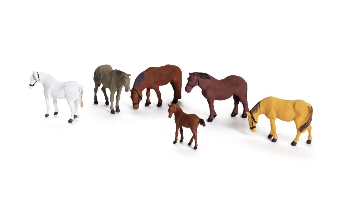 Woodland Scenics A1862 HO Scale Farm Horses - Oakville Model Trains Depot