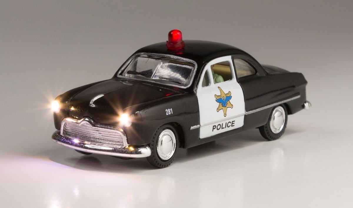 Woodland Scenics JP5593 HO Scale Police Car - Oakville Model Trains Depot