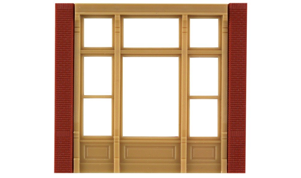 DPM 30142 HO Scale MBS Street Level Victorian Window Wall Section - Oakville Model Trains Depot